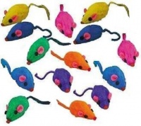 Rainbow Mice - Bag of 12 - Cat Toy Rainbow Mice - Bag of 12 - Cat Toy