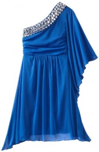 Ruby Rox Kids Girls 7-16 One Sleeve Dress, Royal Blue, Medium Ruby Rox Kids Girls 7-16 One Sleeve Dress, Royal Blue, Medium