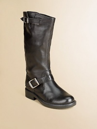 Crafted in ultra-soft leather with buckle detail, these comfy, slouchy boots are a must-have for every cowgirl.Pull-on styleLeather upperLeather liningRubber solePadded insoleImported Crafted in ultra-soft leather with buckle detail, these comfy, slouchy boots are a must-have for every cowgirl.Pull-on styleLeather upperLeather liningRubber solePadded insoleImported