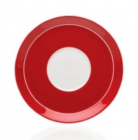 Mikasa Circle Chic Espresso Saucer, Red Mikasa Circle Chic Espresso Saucer, Red