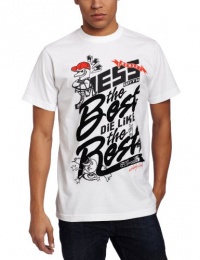 Southpole Men's Flock And Screenprint Graphic Tee Southpole Men's Flock And Screenprint Graphic Tee