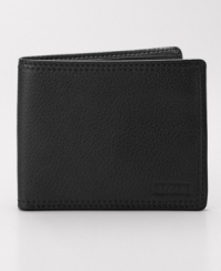 With clean lines and a supple leather design this traveler wallet from Fossil is the right choice for the well-dressed guy on the move. With clean lines and a supple leather design this traveler wallet from Fossil is the right choice for the well-dressed guy on the move.