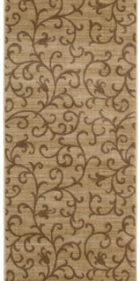 Nourison Zanibar Small Scroll Gold 2.0-Feet by 5.9-Feet Polyacrylic Area Rug Nourison Zanibar Small Scroll Gold 2.0-Feet by 5.9-Feet Polyacrylic Area Rug