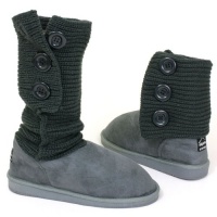 Womens Comfortable 3 Button Boots Rib Knit Slouch Flats Faux Shearling Suede Fur Lined Crochet Shoes Womens Comfortable 3 Button Boots Rib Knit Slouch Flats Faux Shearling Suede Fur Lined Crochet Shoes