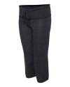 Alternative Women's Eco-Heather Cropped Pant, Eco Black, Large
