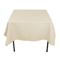 70 in. Square Polyester Tablecloth Beige 70 in. Square Polyester Tablecloth Beige