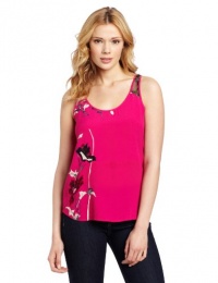 French Connection Women's Fast Anya Flower Top, Pink, 0 French Connection Women's Fast Anya Flower Top, Pink, 0