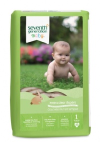 Seventh Generation Free & Clear Diapers, Super Jumbo Box -- Stage 1, 80 Count Seventh Generation Free & Clear Diapers, Super Jumbo Box -- Stage 1, 80 Count