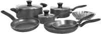 T-fal A821SA94 Initiatives Nonstick Inside and Out Dishwasher Safe 10-Piece Cookware Set, Black T-fal A821SA94 Initiatives Nonstick Inside and Out Dishwasher Safe 10-Piece Cookware Set, Black