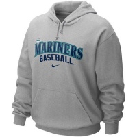 Nike Seattle Mariners Ash Gamer Hoody Sweatshirt (X-Large) Nike Seattle Mariners Ash Gamer Hoody Sweatshirt (X-Large)