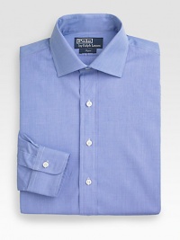 A trim, modern fit crafted in yarn-dyed cotton poplin and washed for ultra-softness. Buttonfront Moderate spread collar Cotton Machine wash Imported A trim, modern fit crafted in yarn-dyed cotton poplin and washed for ultra-softness. Buttonfront Moderate spread collar Cotton Machine wash Imported