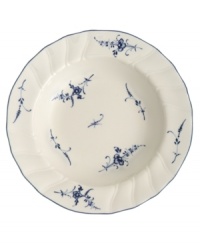 First introduced in 1768, the Vieux Luxembourg pattern is truly timeless. Dainty sprays of dark blue flowers adorn this creamy white collection for a charming tabletop that will captivate guests for years to come. First introduced in 1768, the Vieux Luxembourg pattern is truly timeless. Dainty sprays of dark blue flowers adorn this creamy white collection for a charming tabletop that will captivate guests for years to come.