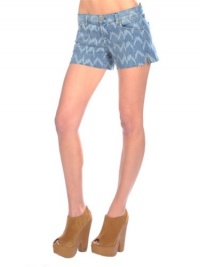 7 For All Mankind Women's Carlie Short in Laser Ikat Denim, Laser Ikat Denim, 25 7 For All Mankind Women's Carlie Short in Laser Ikat Denim, Laser Ikat Denim, 25