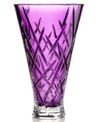 Marrying a classic cut pattern and beautiful lavender crystal, Vera Wang's Duchesse Encore vase redefines a room with modern elegance. Marrying a classic cut pattern and beautiful lavender crystal, Vera Wang's Duchesse Encore vase redefines a room with modern elegance.