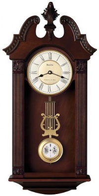 Ridgedale Wall Clock by Bulova - 13 Inches Wide Ridgedale Wall Clock by Bulova - 13 Inches Wide