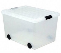 IRS103051 - Storage Box, w/ Wheels,56 Quart,15-3/4x21-3/4x12-7/8,CL IRS103051 - Storage Box, w/ Wheels,56 Quart,15-3/4x21-3/4x12-7/8,CL
