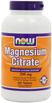 Now Foods Magnesium Citrate 200mg, 250 Tablets Now Foods Magnesium Citrate 200mg, 250 Tablets