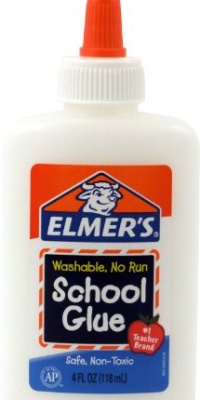 Elmer's Washable No-Run School Glue, 4 oz Bottle (E304) Elmer's Washable No-Run School Glue, 4 oz Bottle (E304)