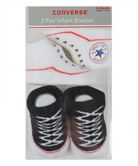 Converse ICV0012 Infant Baby Booties 0-6 Months (Black)