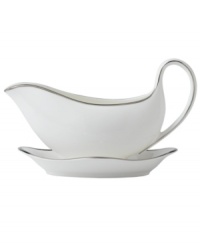 The classic, heirloom-quality Sterling dinnerware and dishes pattern by Wedgwood is designed for formal entertaining, in pristine white bone china banded with polished platinum. The classic, heirloom-quality Sterling dinnerware and dishes pattern by Wedgwood is designed for formal entertaining, in pristine white bone china banded with polished platinum.