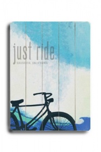 Just Ride (Personalized) 12x16 Artistic Planked Wood Sign by Lisa Weedn Just Ride (Personalized) 12x16 Artistic Planked Wood Sign by Lisa Weedn