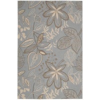Nourison FA21-LTB Fantasy Light Grey/Blue Rug Rug Size: 1'9 x 2'9 Nourison FA21-LTB Fantasy Light Grey/Blue Rug Rug Size: 1'9 x 2'9