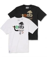 Anything but basic. This t-shirt from LRG brings casual style to a whole new level.
