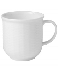 Nantucket Basket is a fine, all-white Wedgwood china dinnerware and dishes pattern with an embossed basket-weave pattern on the edges. Nantucket Basket is a fine, all-white Wedgwood china dinnerware and dishes pattern with an embossed basket-weave pattern on the edges.