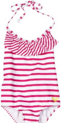 Roxy Kids Girls 2-6X Teenie Wahine Ruffle Set, Hot Pink/White, 4 Roxy Kids Girls 2-6X Teenie Wahine Ruffle Set, Hot Pink/White, 4