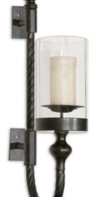 Uttermost Garvin Twist Sconce with Candle Uttermost Garvin Twist Sconce with Candle
