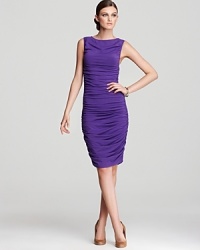 This bold, ruched Catherine Malandrino dress is the perfect pick to flaunt your figure. Add a cardigan to make it work for day, or pair with glitzy heels for a show-stopping look for any evening out. This bold, ruched Catherine Malandrino dress is the perfect pick to flaunt your figure. Add a cardigan to make it work for day, or pair with glitzy heels for a show-stopping look for any evening out.