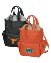 School spirit to go. A no-fuss take on classic picnic baskets, the Activio is made entirely of fabric that's durable, water resistant and comfortable to carry. Featuring five pockets and a 24-can capacity for tailgating and more. School spirit to go. A no-fuss take on classic picnic baskets, the Activio is made entirely of fabric that's durable, water resistant and comfortable to carry. Featuring five pockets and a 24-can capacity for tailgating and more.