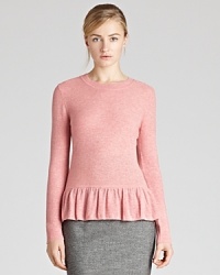 With separates dominating our wardrobes this season, this REISS sweater makes a statement with a fluttering peplum hem. Toughen the demure silhouette with a sleek pencil skirt for feminine sophistication. With separates dominating our wardrobes this season, this REISS sweater makes a statement with a fluttering peplum hem. Toughen the demure silhouette with a sleek pencil skirt for feminine sophistication.