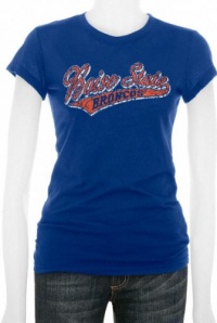 Boise State Broncos Women's Royal Tail Sweep Cube T-Shirt Boise State Broncos Women's Royal Tail Sweep Cube T-Shirt