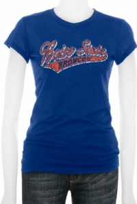 Boise State Broncos Women's Royal Tail Sweep Cube T-Shirt