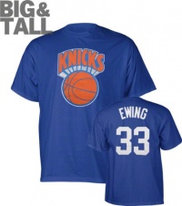 Patrick Ewing Big and Tall Name and Number New York Knicks T-Shirt Patrick Ewing Big and Tall Name and Number New York Knicks T-Shirt