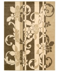 Striking looks and luxurious softness combine to create this fresh area rug from Nourison. A blend polypropylene and acrylic fibers are densely woven to enhance color and provide easy cleaning of spills and stains. Striking looks and luxurious softness combine to create this fresh area rug from Nourison. A blend polypropylene and acrylic fibers are densely woven to enhance color and provide easy cleaning of spills and stains.