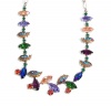 Mariana Spirit of Design Silver Plated Image Collection Swarovski Crystal Collar Necklace in Colors of Emerald, Blue, Red and Purple