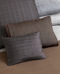 Complement the muted plum and pewter shades of the Acacia collection with these handsome accent pillows. A lush variety of shapes and designs in woven silk add the perfect touch of splendor to your bedding ensemble. Complement the muted plum and pewter shades of the Acacia collection with these handsome accent pillows. A lush variety of shapes and designs in woven silk add the perfect touch of splendor to your bedding ensemble.