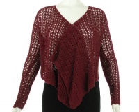 Karen Kane Women's Crochet Drape Long Sleeve Sweater Karen Kane Women's Crochet Drape Long Sleeve Sweater