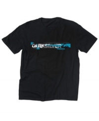 Get graphic. A cool logo treatment gives this Quiksilver tee standout status in your casual wardrobe. Get graphic. A cool logo treatment gives this Quiksilver tee standout status in your casual wardrobe.