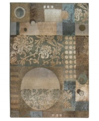 Stray from the template of conventional decor. This fashion-forward rug takes a compilation of classic Persian motifs and blends them together to create a one-of-a-kind contemporary design. Woven from plush wool with subtle shading and drop-stitching for a rich surface texture. Stray from the template of conventional decor. This fashion-forward rug takes a compilation of classic Persian motifs and blends them together to create a one-of-a-kind contemporary design. Woven from plush wool with subtle shading and drop-stitching for a rich surface texture.
