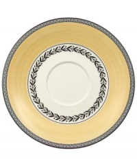 Audun's accessory pieces coordinate with the yellow, black, and white mix-and-match dinnerware pattern. In Ferme, featuring a quaint French farm scene. Audun's accessory pieces coordinate with the yellow, black, and white mix-and-match dinnerware pattern. In Ferme, featuring a quaint French farm scene.
