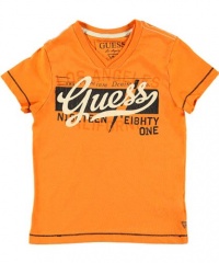 Guess Ei8hty-1 T-Shirt (Sizes 8 - 20) - orange, 16/18 Guess Ei8hty-1 T-Shirt (Sizes 8 - 20) - orange, 16/18