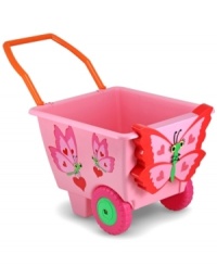 Time for a little independence. They'll love being able to spread their wings and transport their favorite things all by themselves in this darling Bella Butterfly car from Melissa and Doug. Time for a little independence. They'll love being able to spread their wings and transport their favorite things all by themselves in this darling Bella Butterfly car from Melissa and Doug.