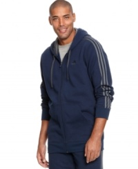 Take the quick route to fused form and function with this track jacket from adidas. Take the quick route to fused form and function with this track jacket from adidas.