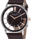 Kenneth Cole New York Men's KC1781 Transparent Clear Dial Round Watch