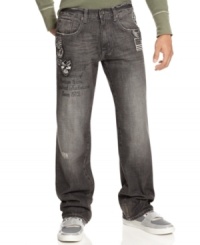 These Ecko Unltd jeans will replace your boring blues with patched up style. These Ecko Unltd jeans will replace your boring blues with patched up style.