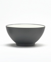 Mix and match these splashes of color for a tabletop with endless possibility! The modern coupe shape and two-tone hues mean this rice bowl will bring life to any décor. Select pieces in your favorite shades to create a customized dinnerware collection. Mix and match these splashes of color for a tabletop with endless possibility! The modern coupe shape and two-tone hues mean this rice bowl will bring life to any décor. Select pieces in your favorite shades to create a customized dinnerware collection.