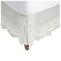 DKNY Pure Petticoat King Bedskirt, Ivory DKNY Pure Petticoat King Bedskirt, Ivory